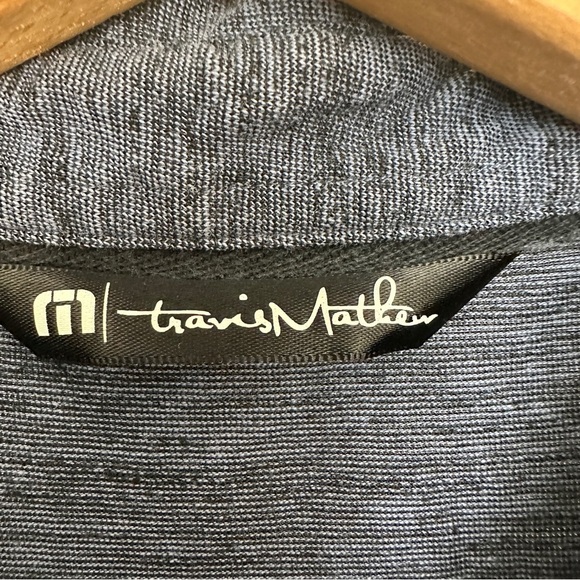 Travis Mathew‎ Polo Shirt Mens XL Cotton Embroidered Logo Blue - Picture 5 of 14